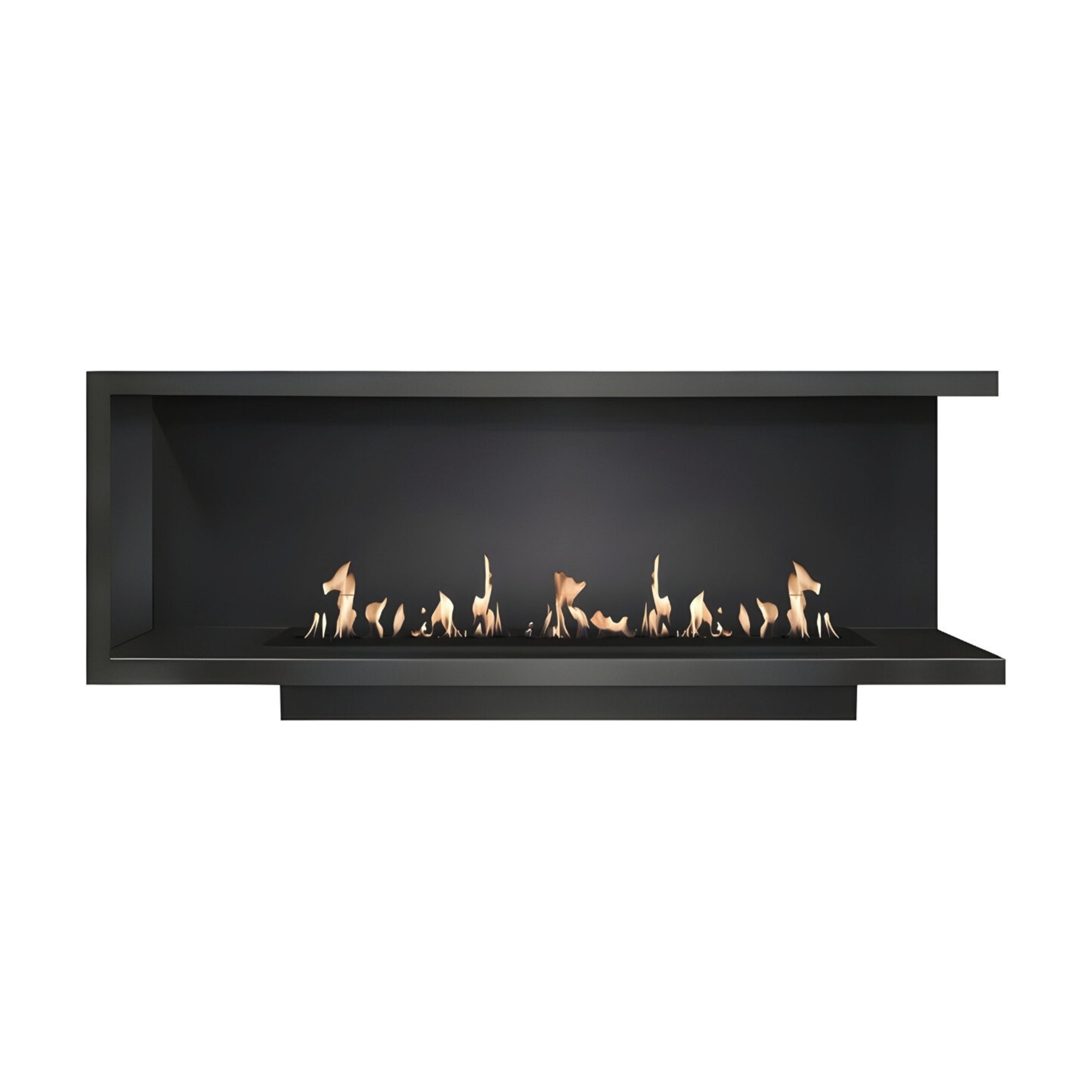Base Rechts Inbouwhoekhaard 190 cm