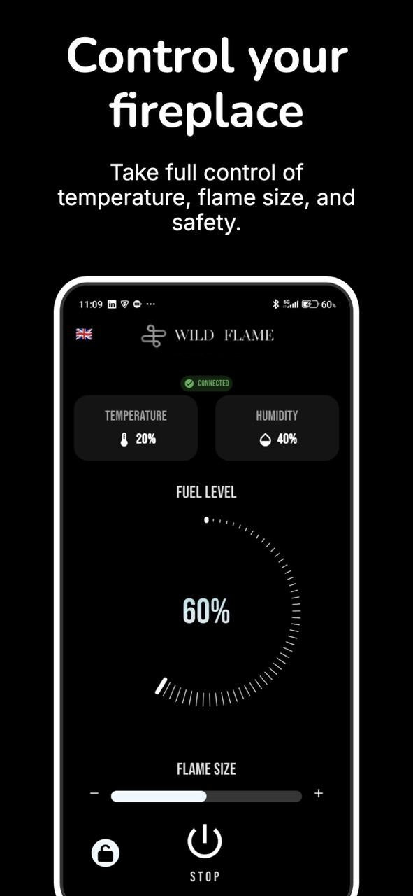 Smart Fire A4 Automatische Brander 90 cm