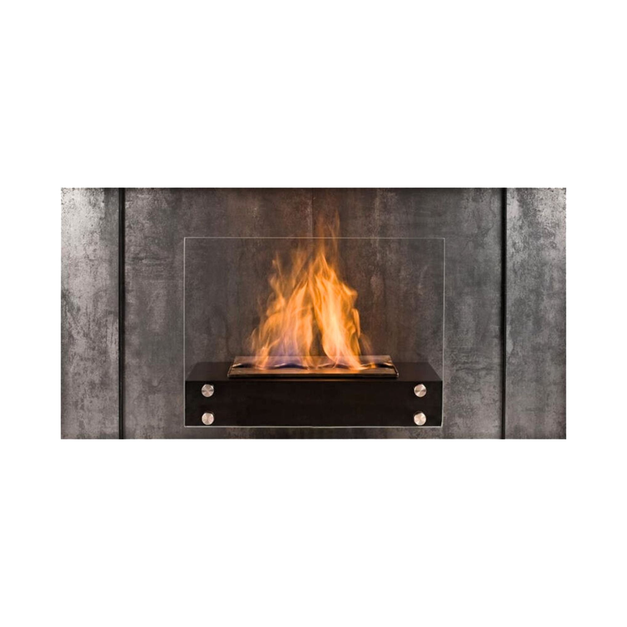 Elbrus Antracietgrijs Bio Ethanol Wandhaard 120 CM