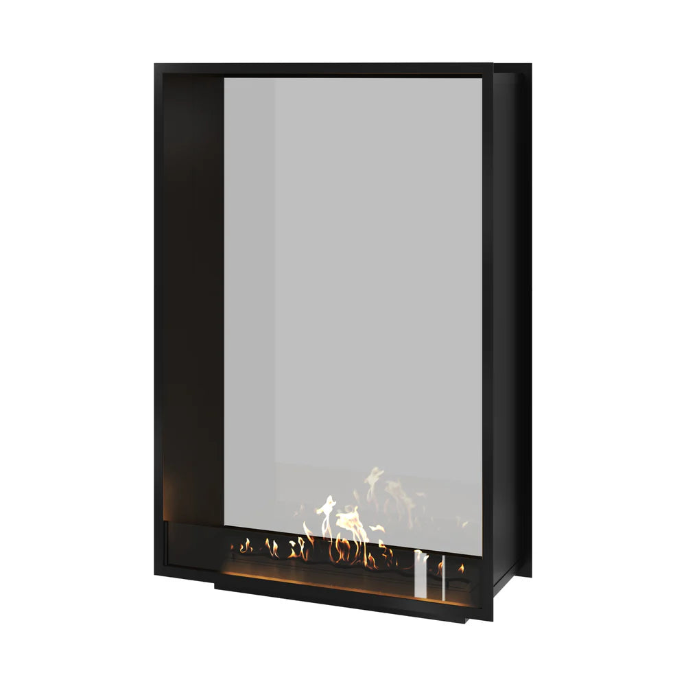 Fame Vertical Doorkijkhaard Enkel Volle Glas 100 x 140 cm