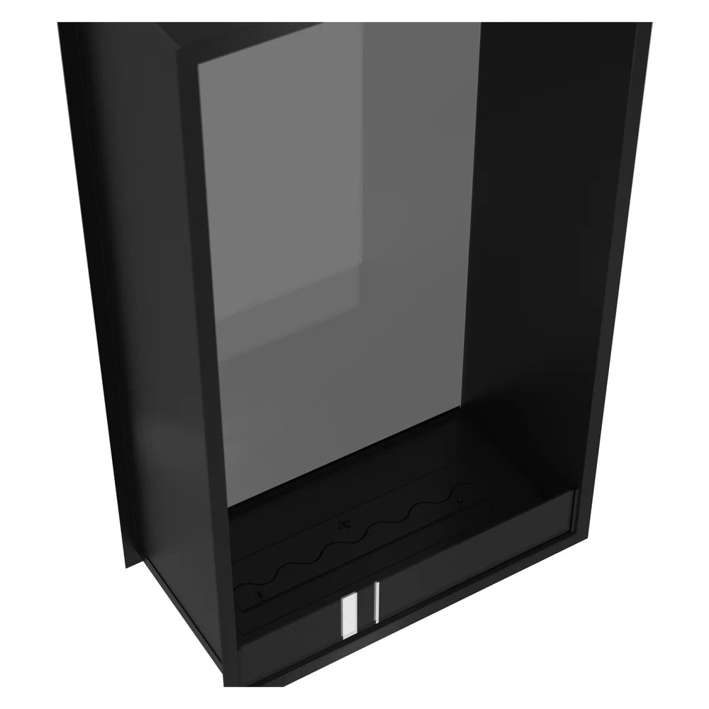 Fame Vertical Doorkijkhaard Enkel Volle Glas 80 x 160 cm