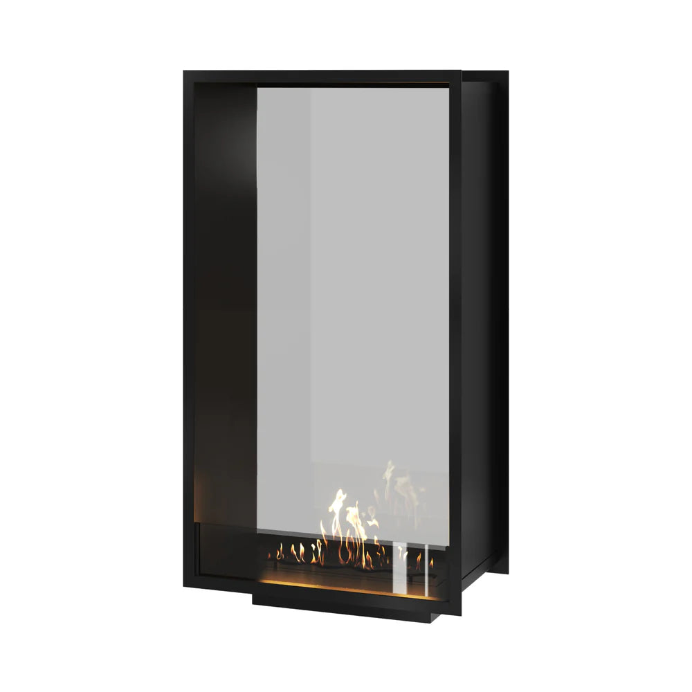 Fame Vertical Doorkijkhaard Enkel Volle Glas 70 x 140 cm