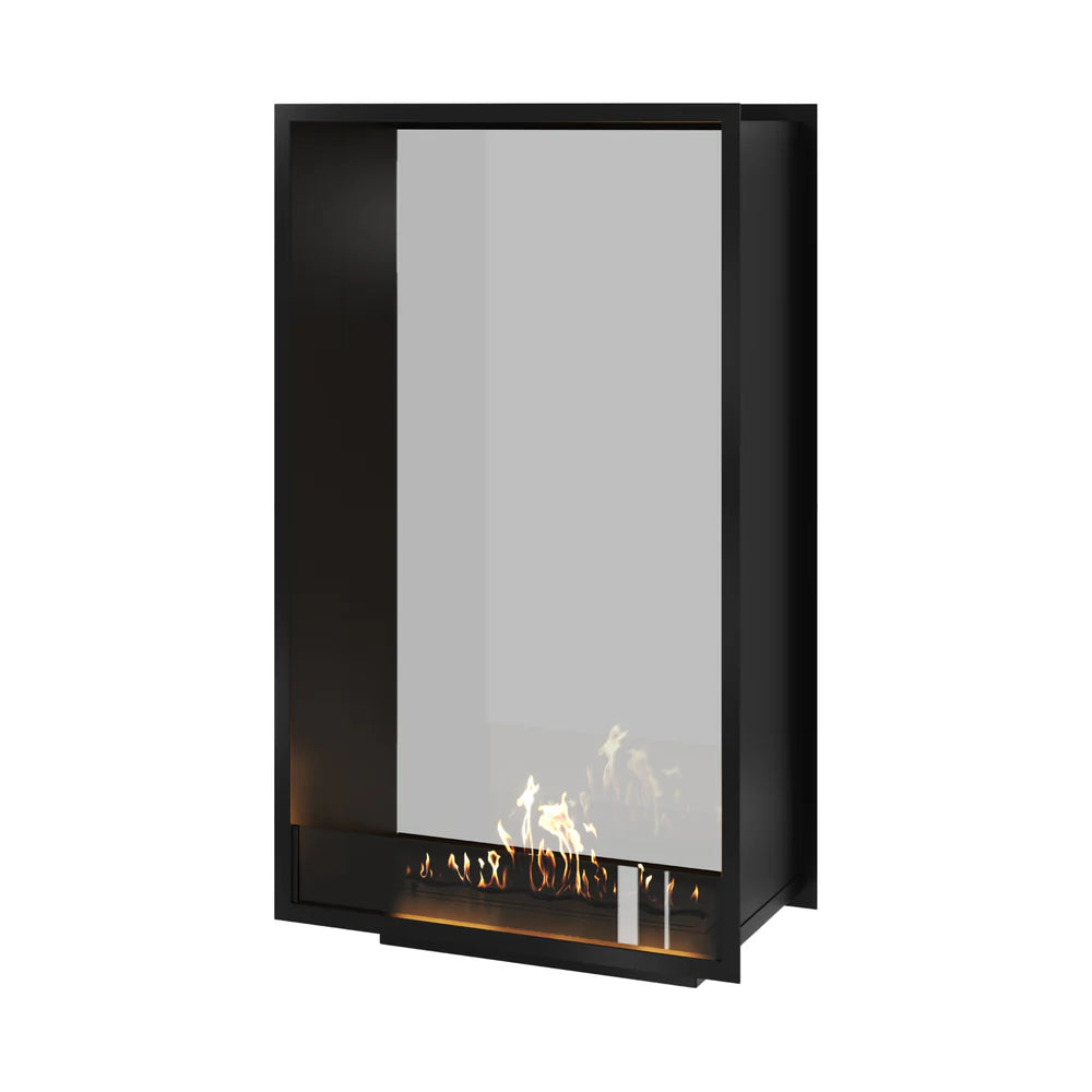 Fame Vertical Doorkijkhaard Enkel Volle Glas 80 x 140 cm