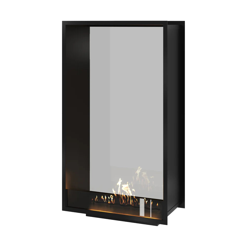 Fame Vertical Doorkijkhaard Enkel Volle Glas 80 x 160 cm