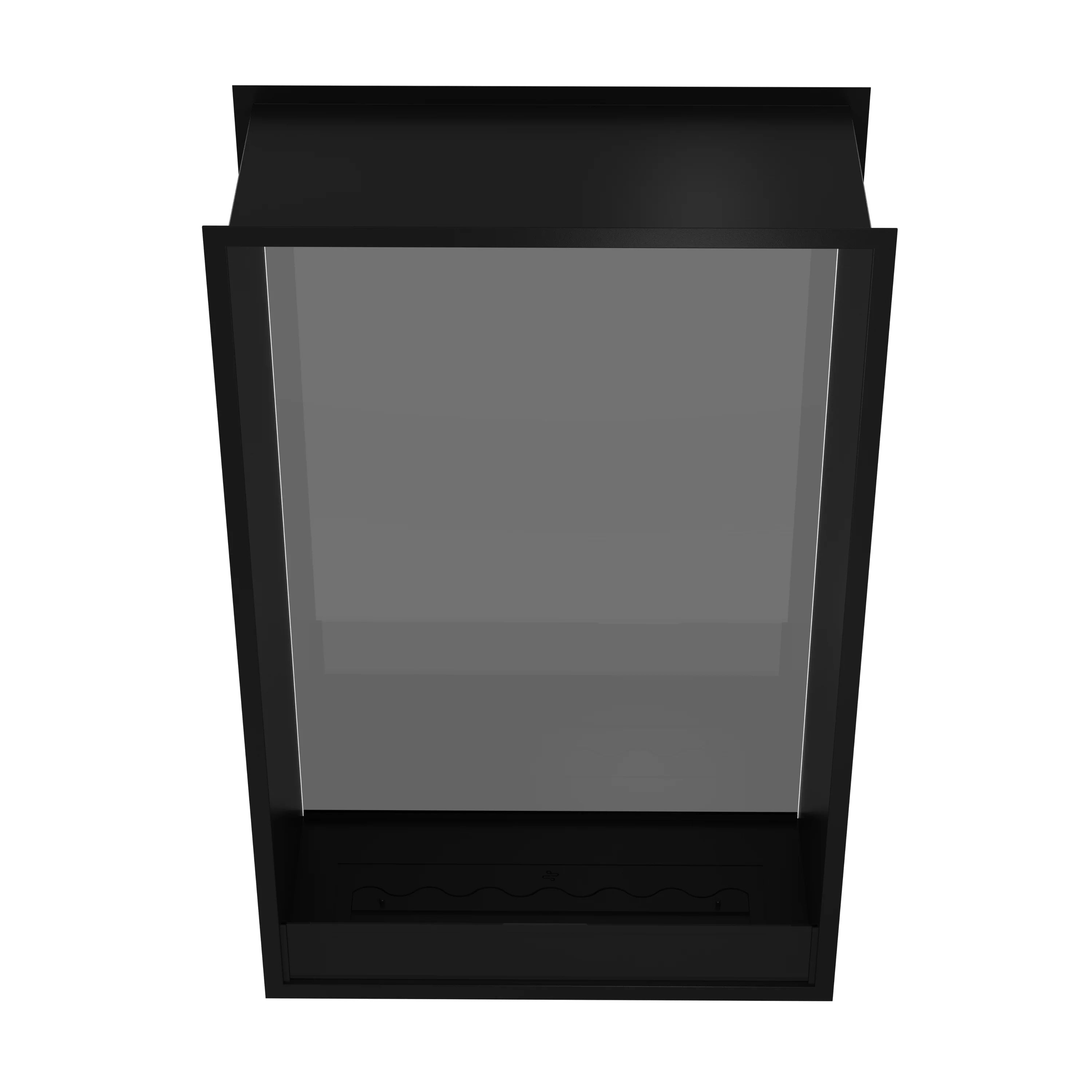 Fame Vertical Doorkijkhaard Enkel Volle Glas 100 x 180 cm