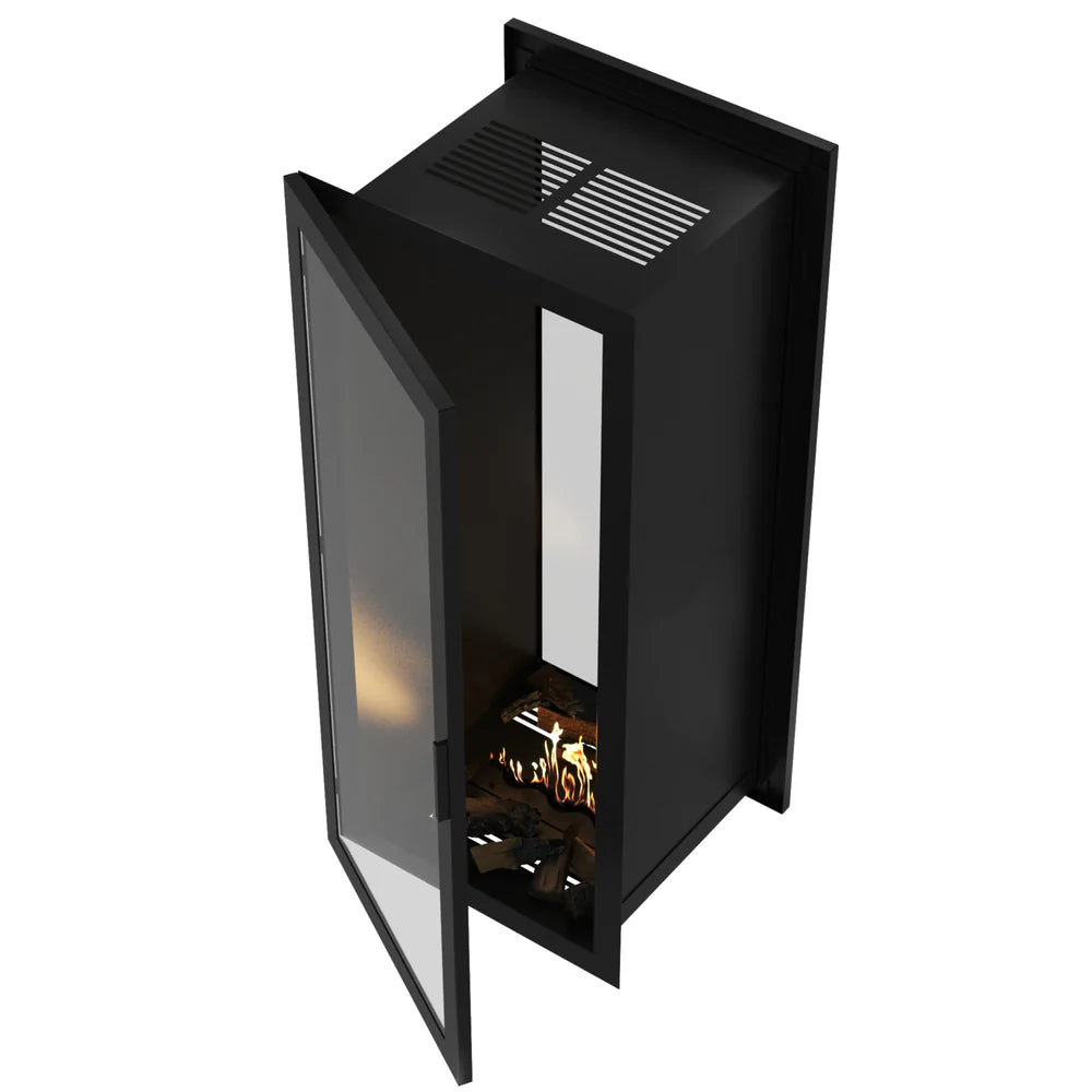 Fame Vertical Doorkijkhaard Met Volle Glas 80 x 120 cm