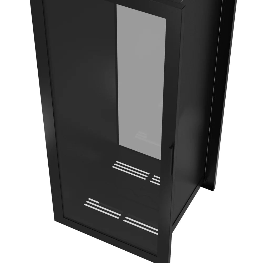 Fame Vertical Doorkijkhaard Met Volle Glas 70 x 140 cm