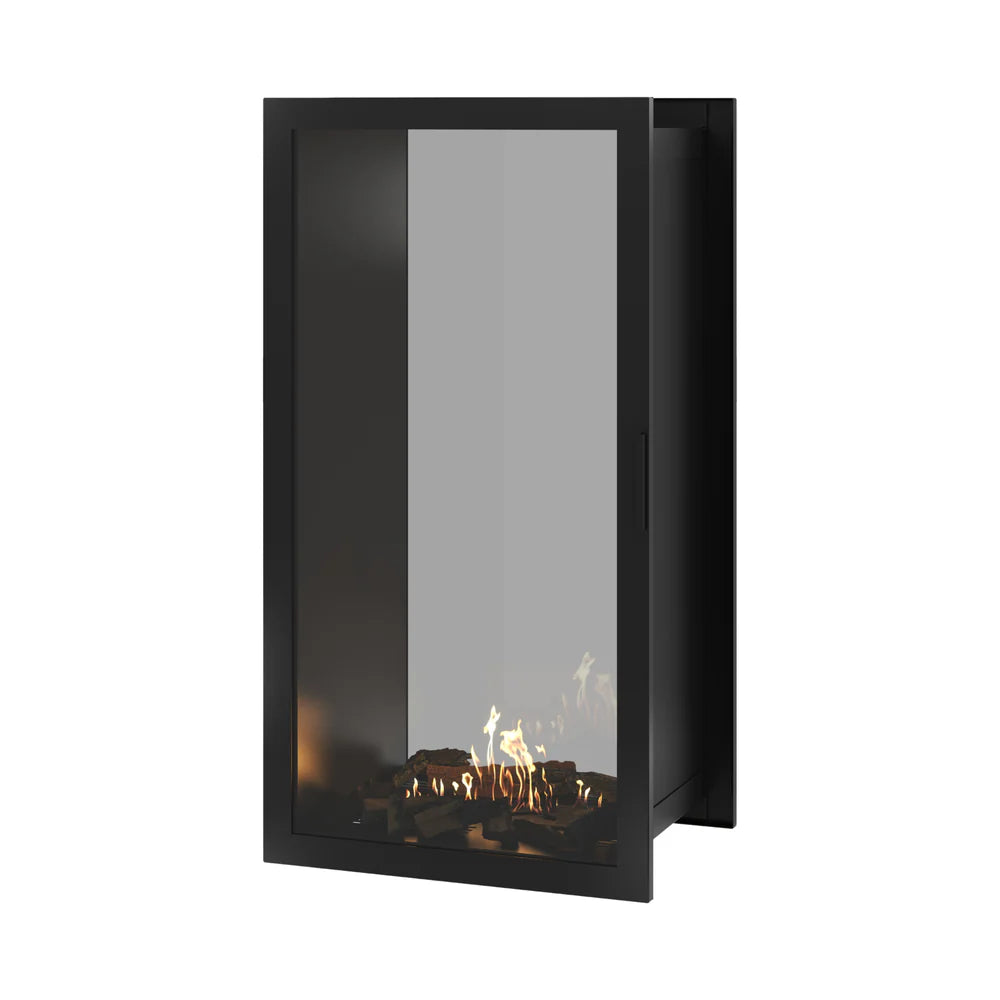 Fame Vertical Doorkijkhaard Met Volle Glas 70 x 140 cm
