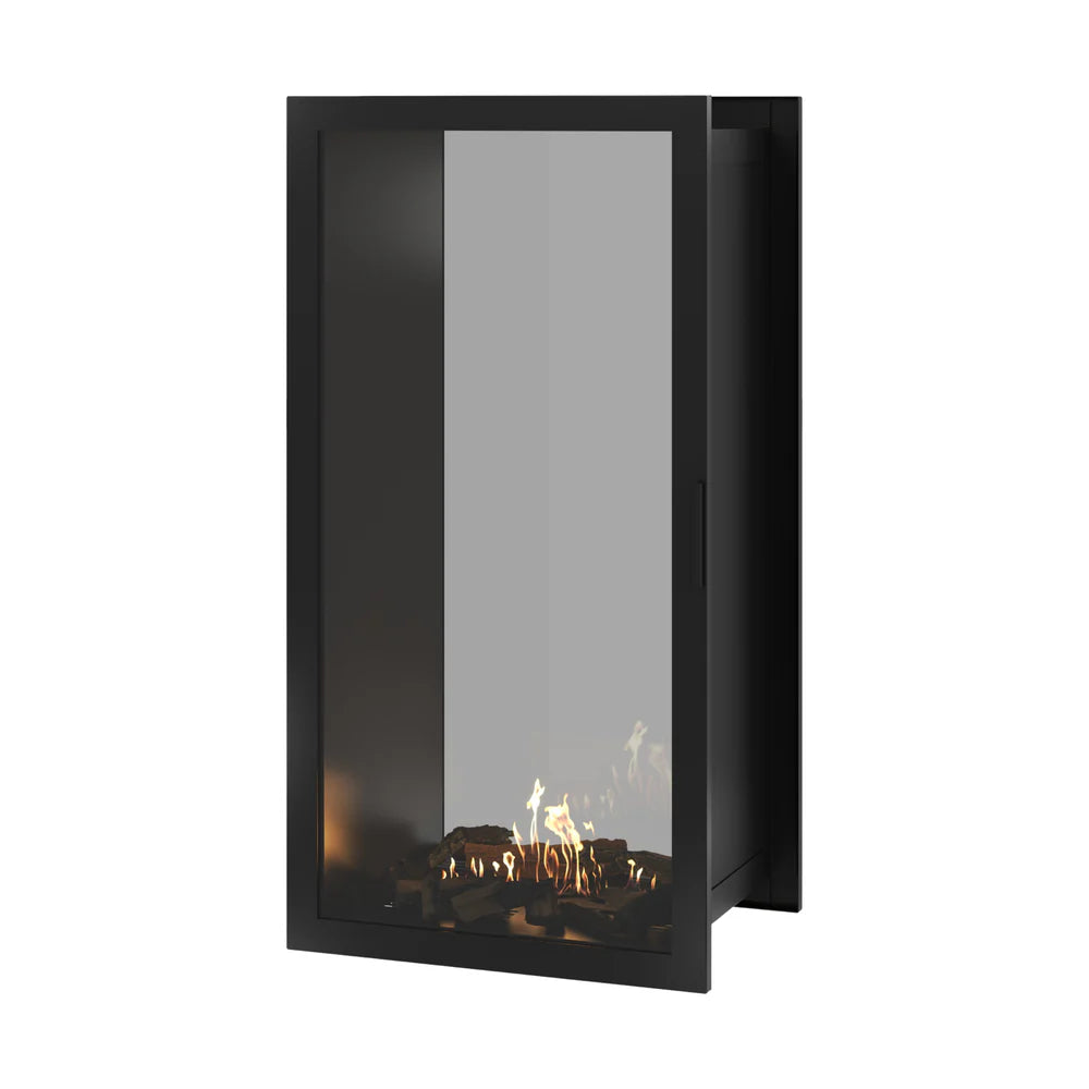 Fame Vertical Doorkijkhaard Met Volle Glas 70 x 160 cm