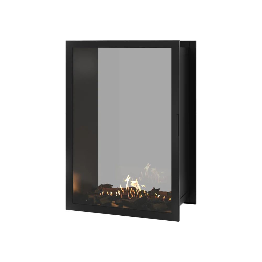 Fame Vertical Doorkijkhaard Met Volle Glas 90 x 100 cm
