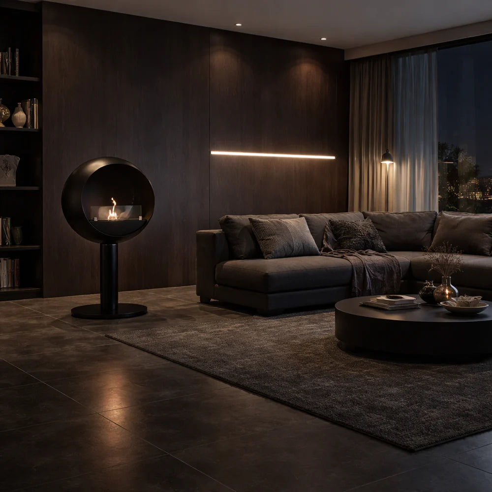 Lunan Bio Ethanol Vrijstaand Haard D60 CM