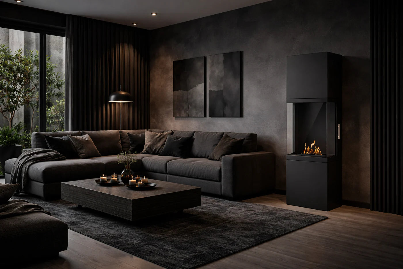 Mavellino Bio Ethanol Vrijstaand Kachelhaard H140 CM