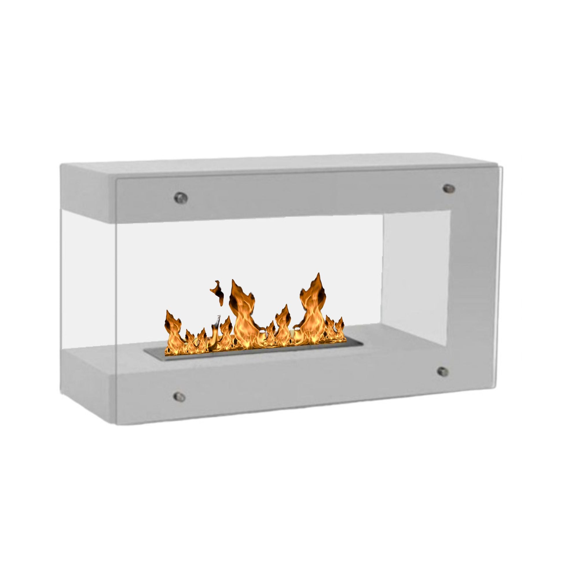 Vera Wit Bio Ethanol Vrijstaand Vloerhaard 90 CM