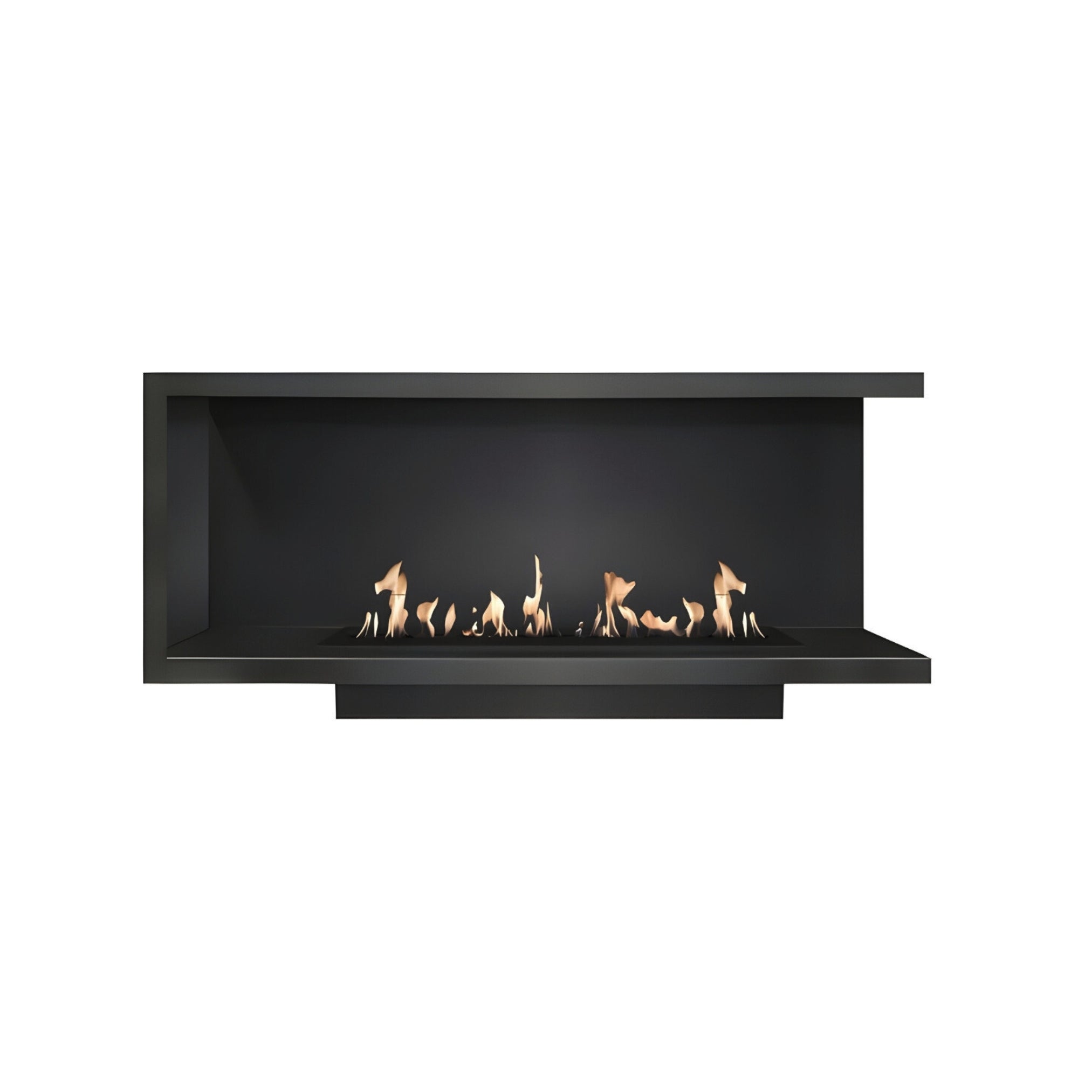 Base Rechts Inbouwhoekhaard 120 cm