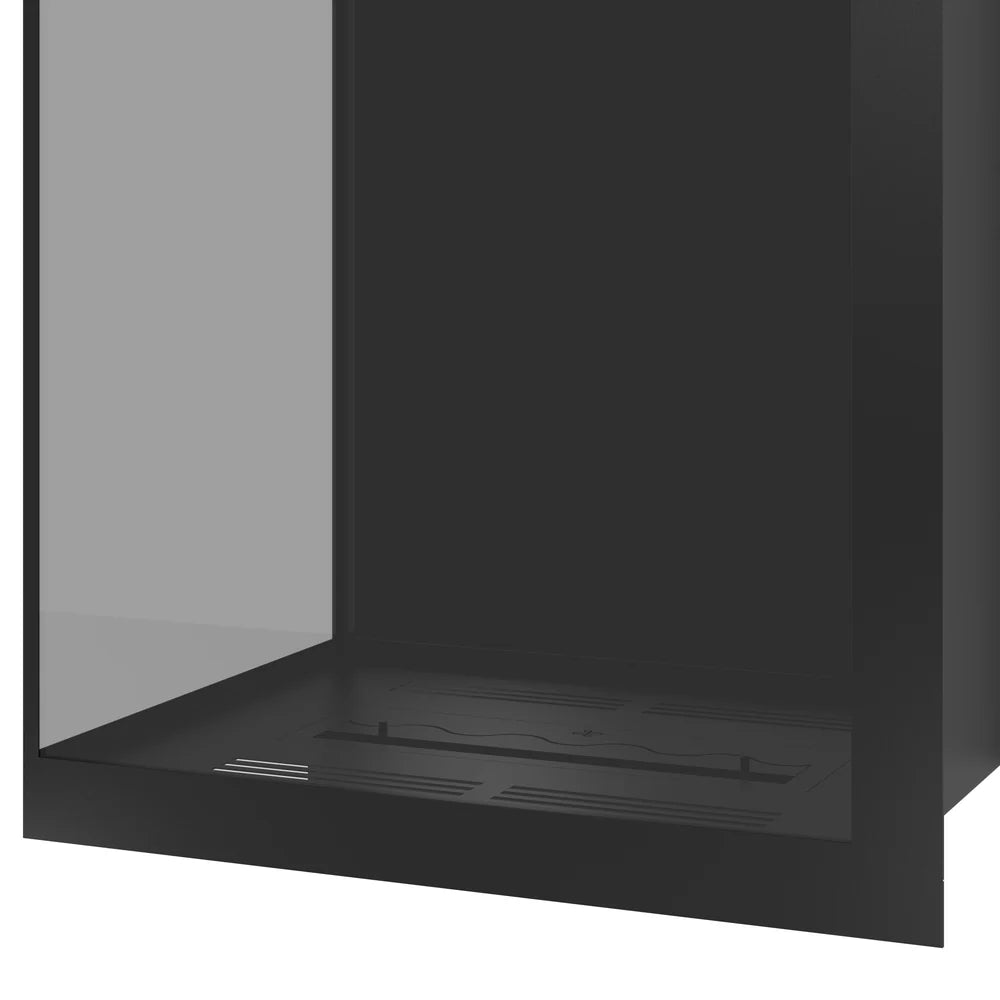 Base Vertical Hoekhaard Links Volle Glas 60 x 100 cm