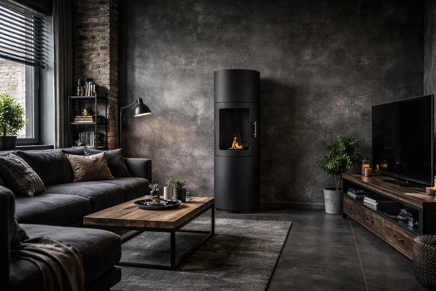 Demira Bio Ethanol Kachelhaard H128 cm