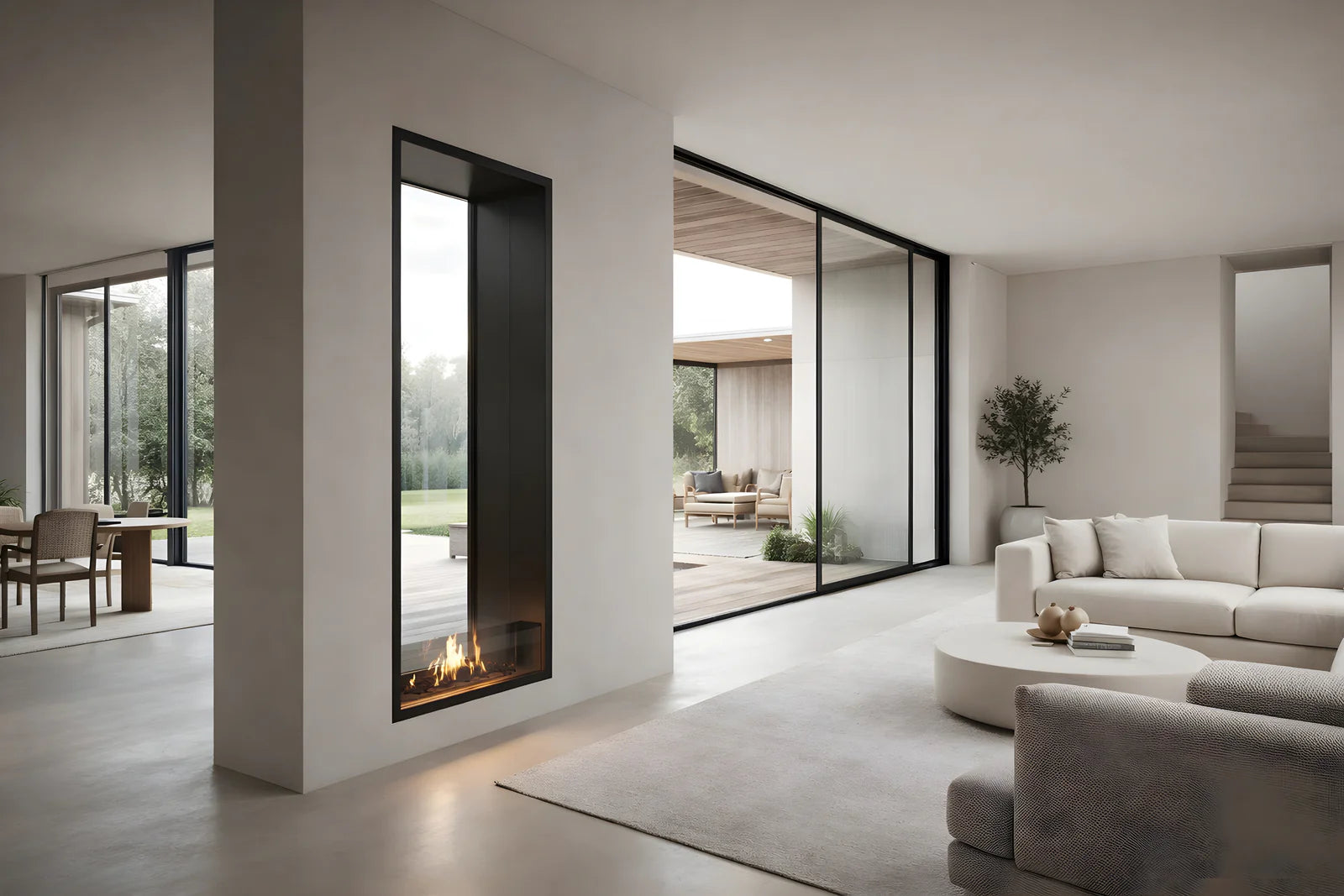 Fame Vertical Bio Ethanol Doorkijkhaard 70 x 140 cm