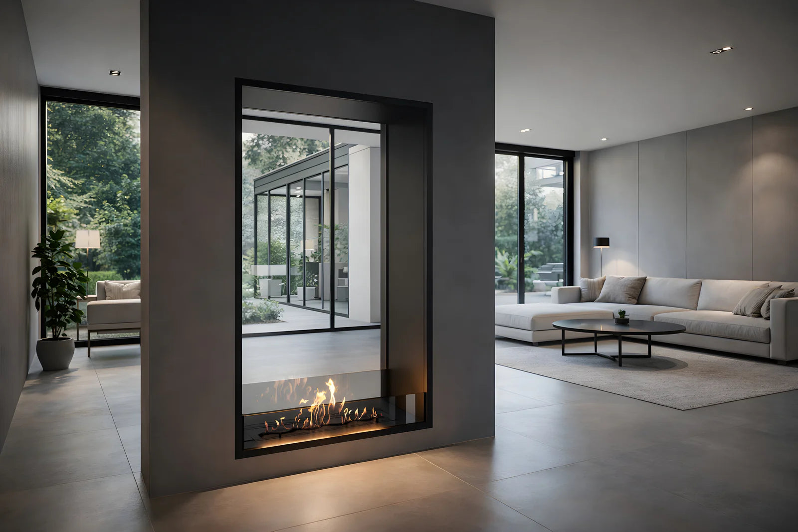 Fame Vertical Bio Ethanol Doorkijkhaard 90 x 160 cm