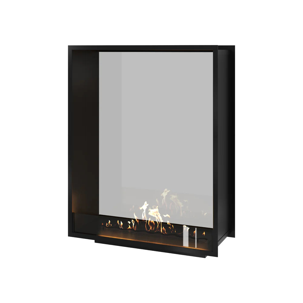 Fame Vertical Doorkijkhaard Enkel Volle Glas 100 x 100 cm