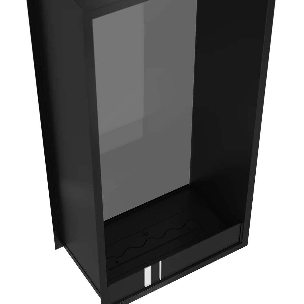 Fame Vertical Doorkijkhaard Enkel Volle Glas 70 x 180 cm