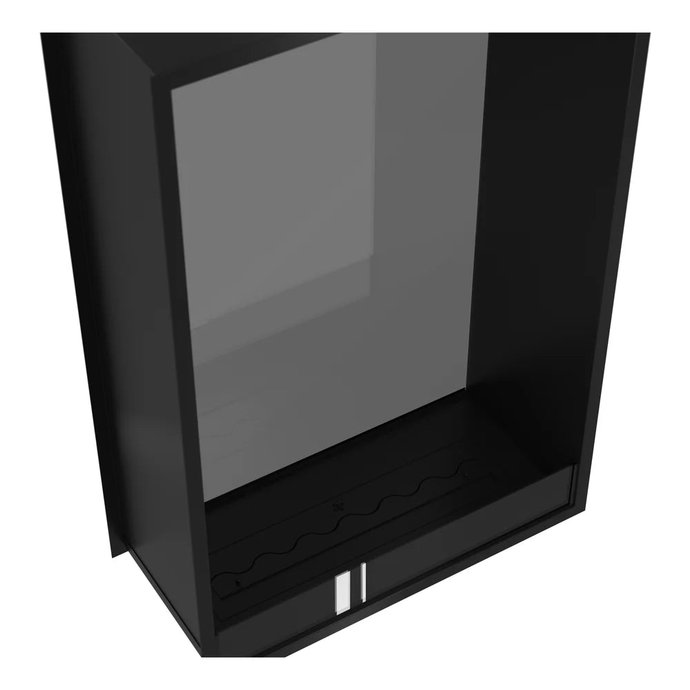 Fame Vertical Doorkijkhaard Enkel Volle Glas 100 x 140 cm