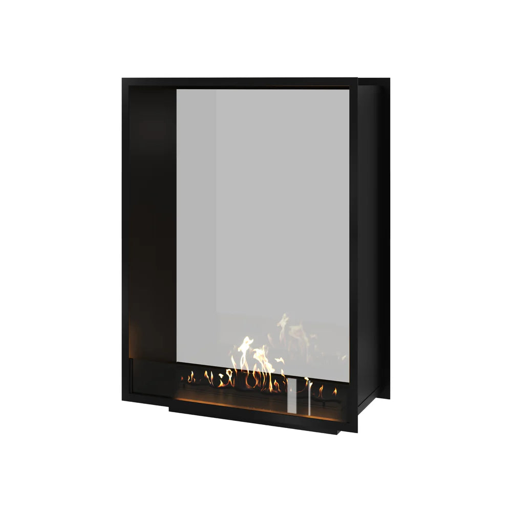 Fame Vertical Doorkijkhaard Enkel Volle Glas 90 x 100 cm