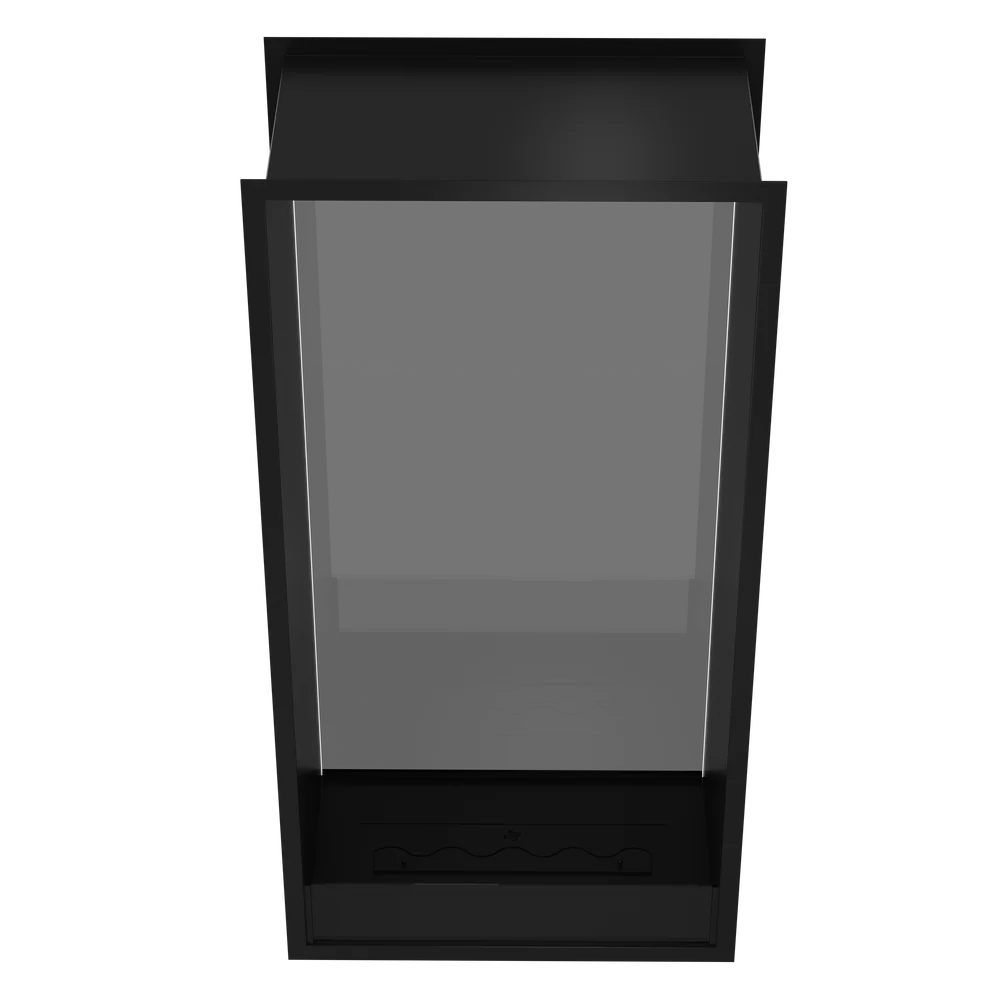 Fame Vertical Doorkijkhaard Enkel Volle Glas 70 x 120 cm