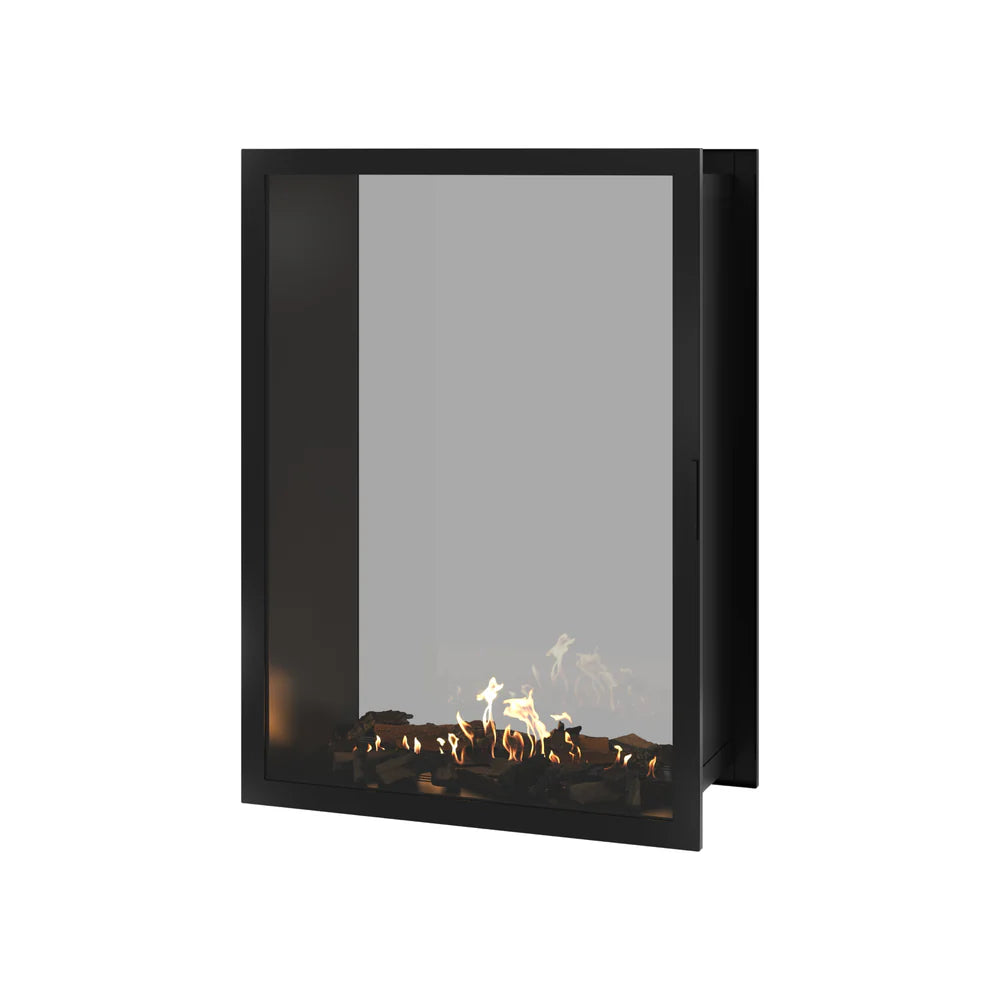 Fame Vertical Doorkijkhaard Met Volle Glas 100 x 100 cm