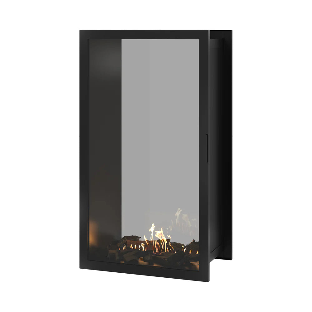 Fame Vertical Doorkijkhaard Met Volle Glas 80 x 140 cm
