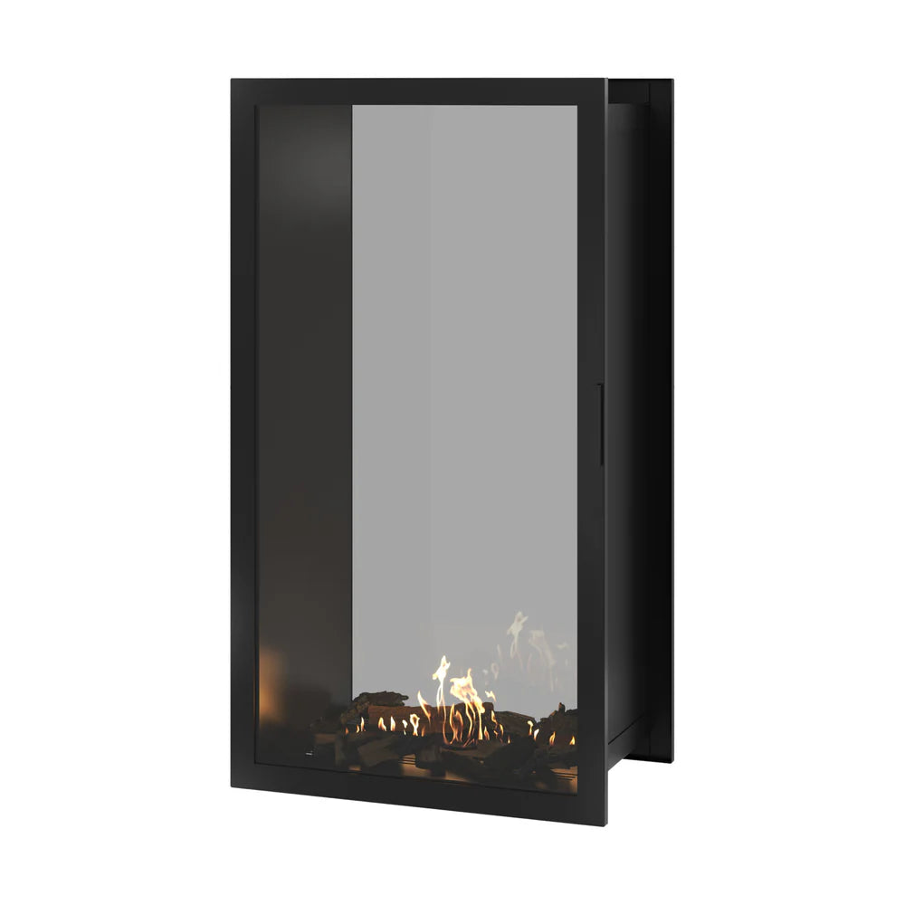 Fame Vertical Doorkijkhaard Met Volle Glas 80 x 160 cm