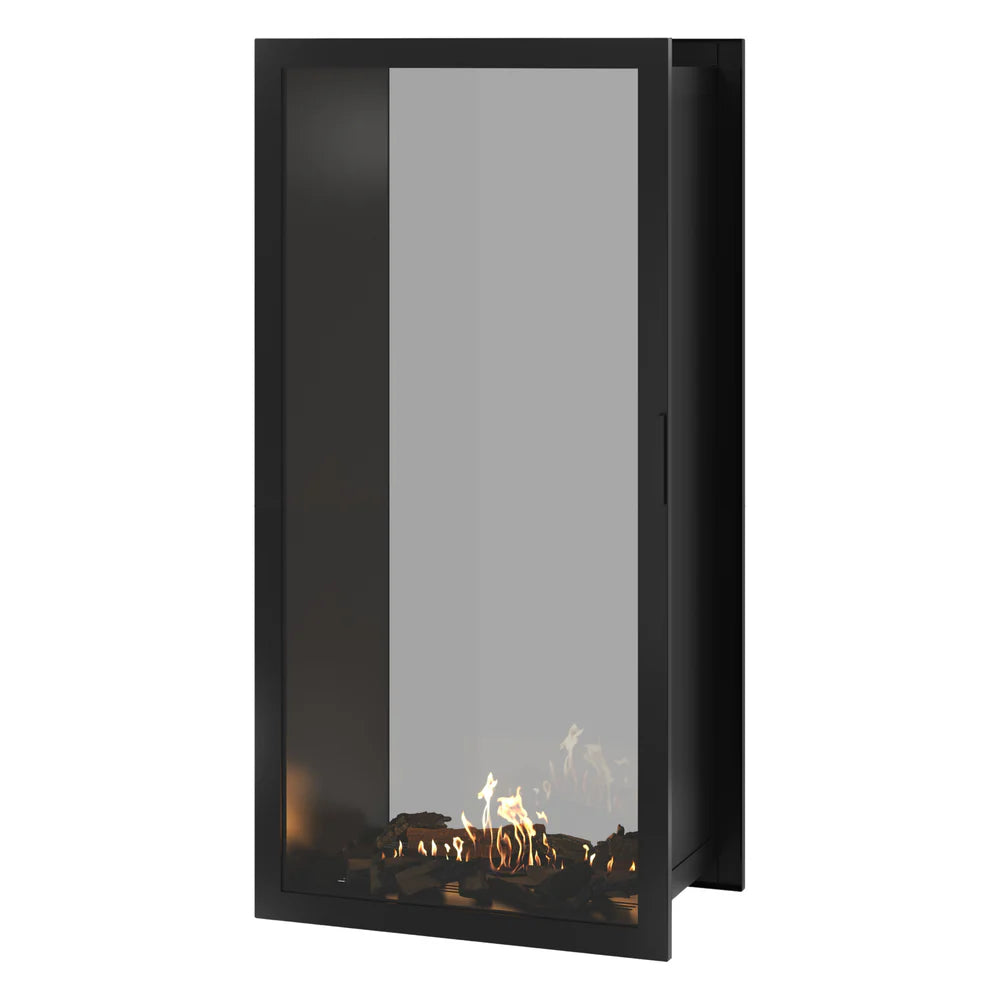 Fame Vertical Doorkijkhaard Met Volle Glas 80 x 200 cm
