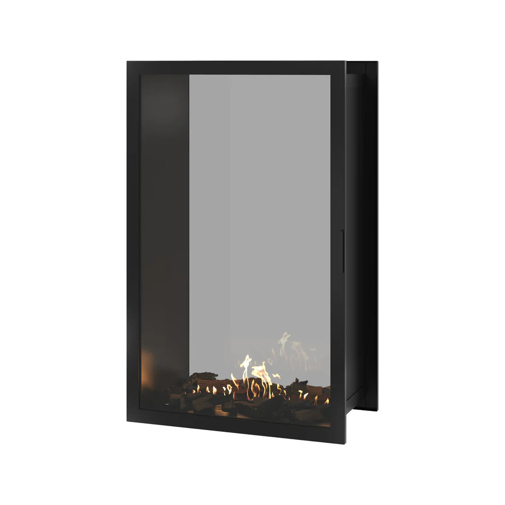 Fame Vertical Doorkijkhaard Met Volle Glas 90 x 120 cm