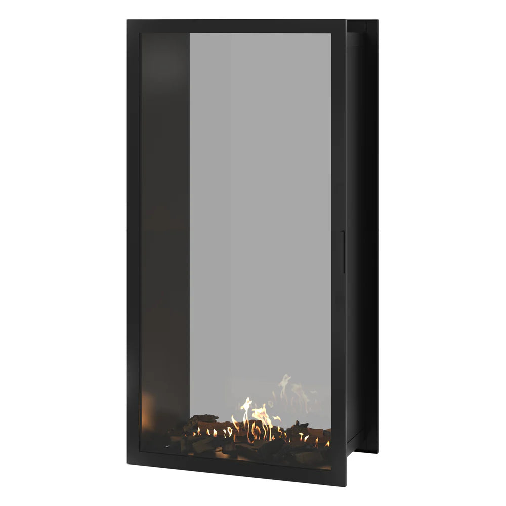 Fame Vertical Doorkijkhaard Met Volle Glas 90 x 200 cm