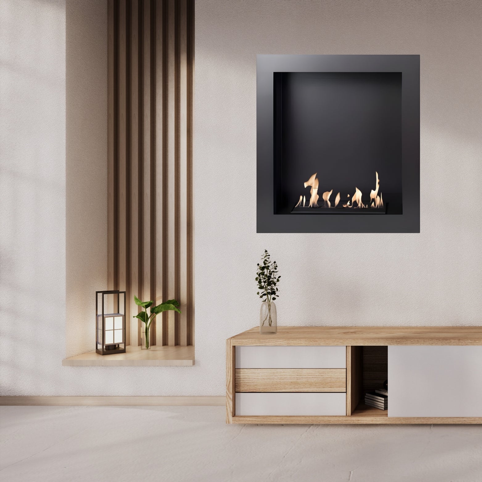 Hierro Bio-ethanol Inbouwhaard H64 cm