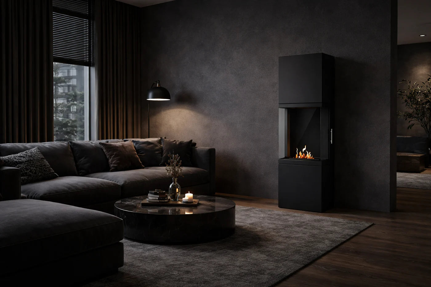 Mavellino Bio Ethanol Vrijstaand Kachelhaard H140 CM