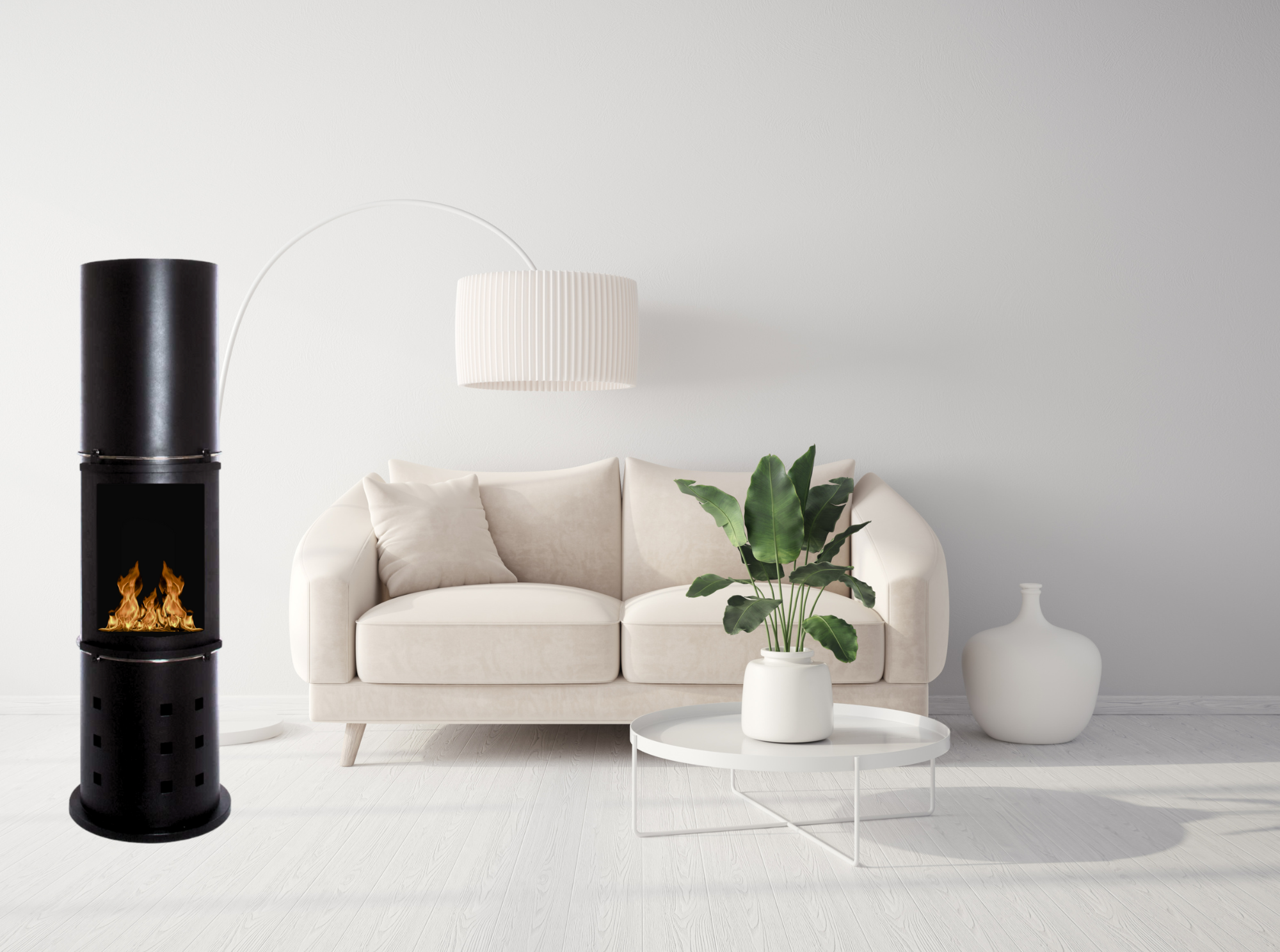 Nunuva Bio Ethanol Vrijstaand Haard H150 CM
